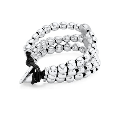 Ser Intrépida (Fearless) 3-Strand Silver Bracelet