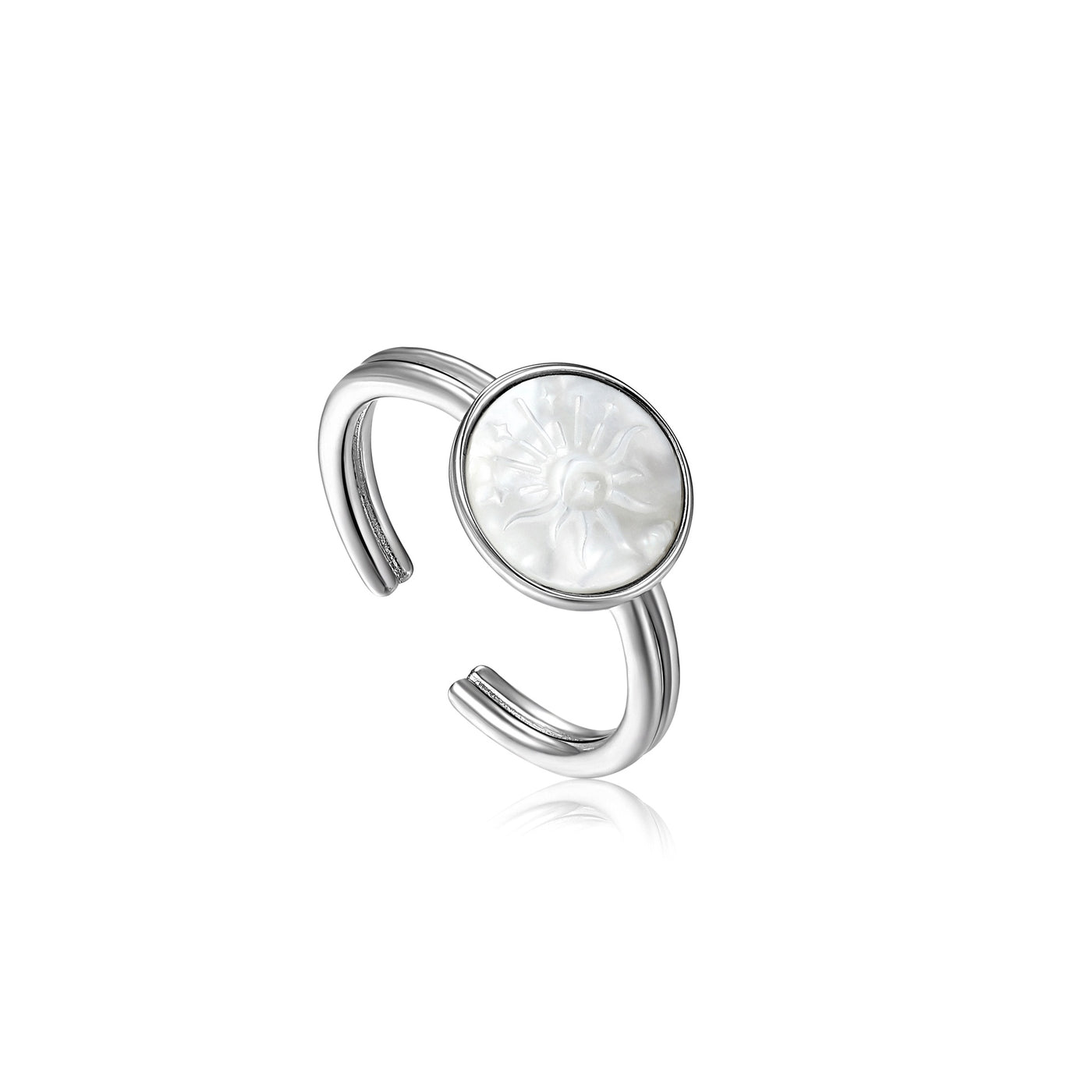 Wild Soul - Sunbeam Emblem Silver Adjustable Ring