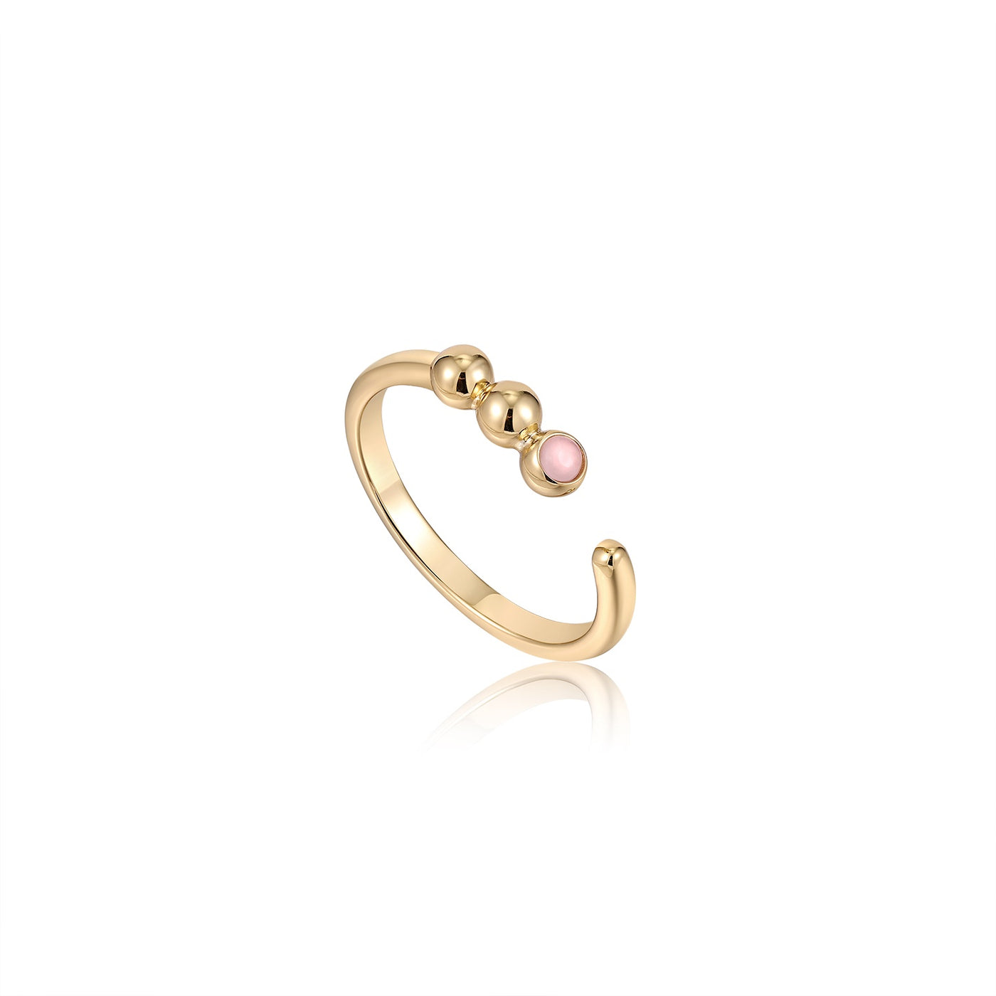 Spaced Out - Gold Orb Rose Quartz Chain Bracelet