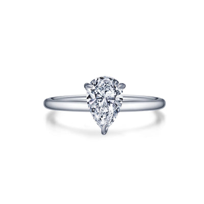 Pear-shaped Solitaire Engagement Ring