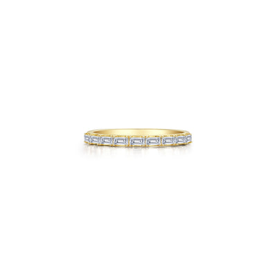 Baguette Half-Eternity Band