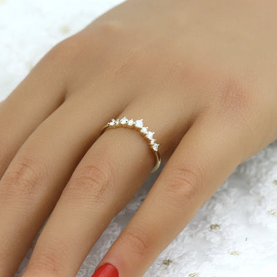14k 09-RD 0.26 CT Diamond Wedding Band