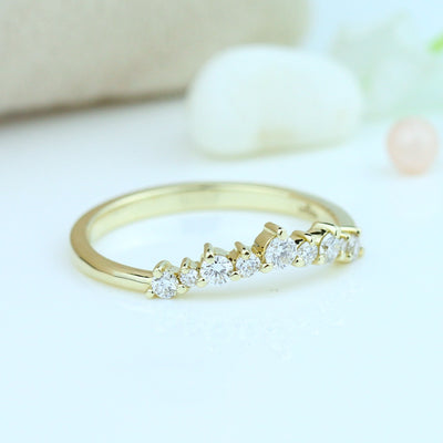 14k 09-RD 0.26 CT Diamond Wedding Band
