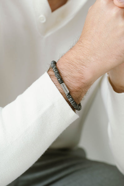 Stones Bracelet Two Tone