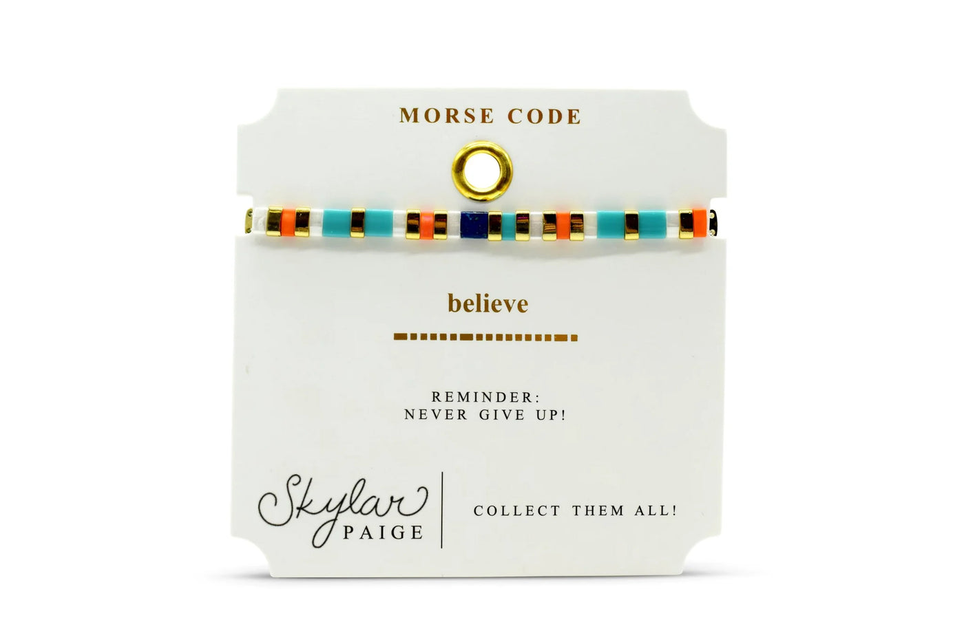 Believe Morse Code Tila - Feminine Fiesta Bracelet