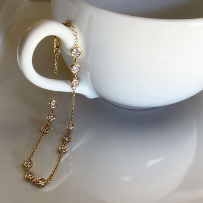 14k YG 1.82 CT Diamonds By The Yard Bracelet