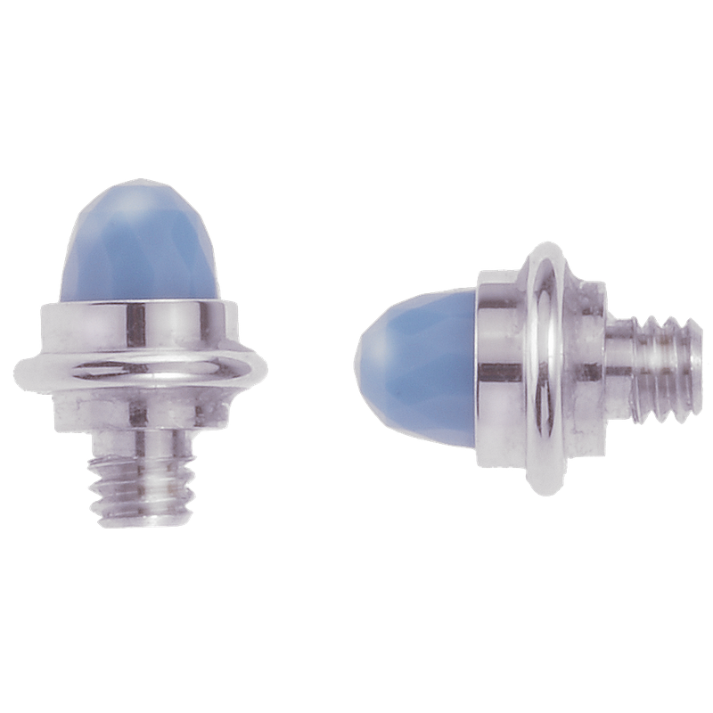 Faceted Turquoise Cabochons Sterling Bracelet Tips