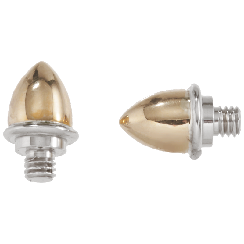 Gold Cabochons Sterling Bracelet Tips