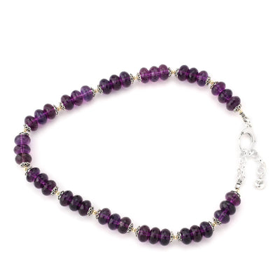 12mm Amethyst Two Tone Necklace 343148
