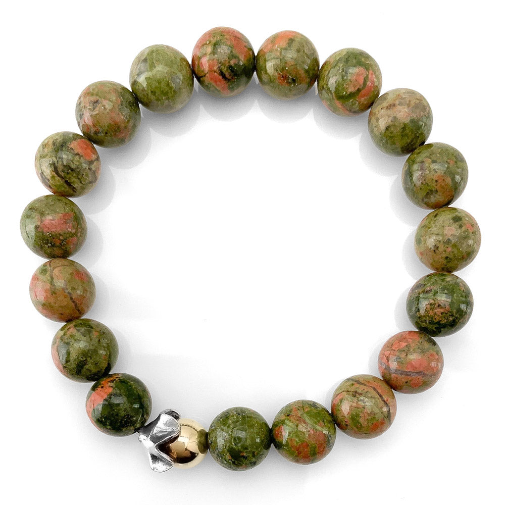 Unakite "Stone of Vision" Bracelet