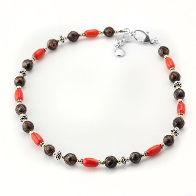 Pearl & Coral Double Wrap Bracelet-348269