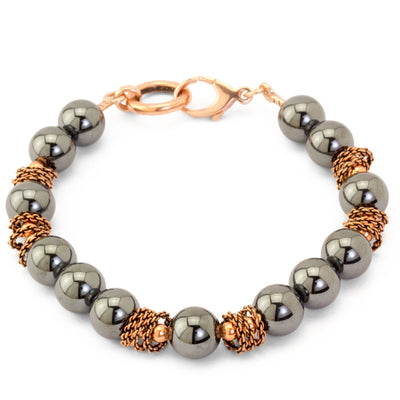 The Goddess Collection Hematite & Copper Bracelet