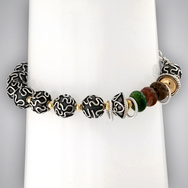 Multi Colored Tourmaline Bracelet-333214