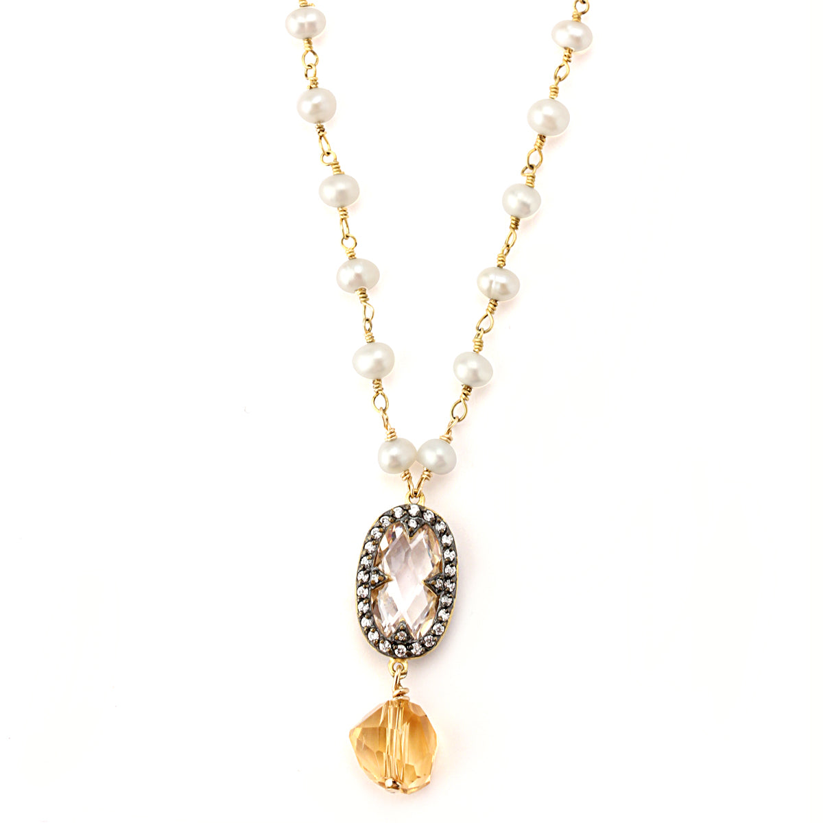 Pearl & Citrine Necklace 347155