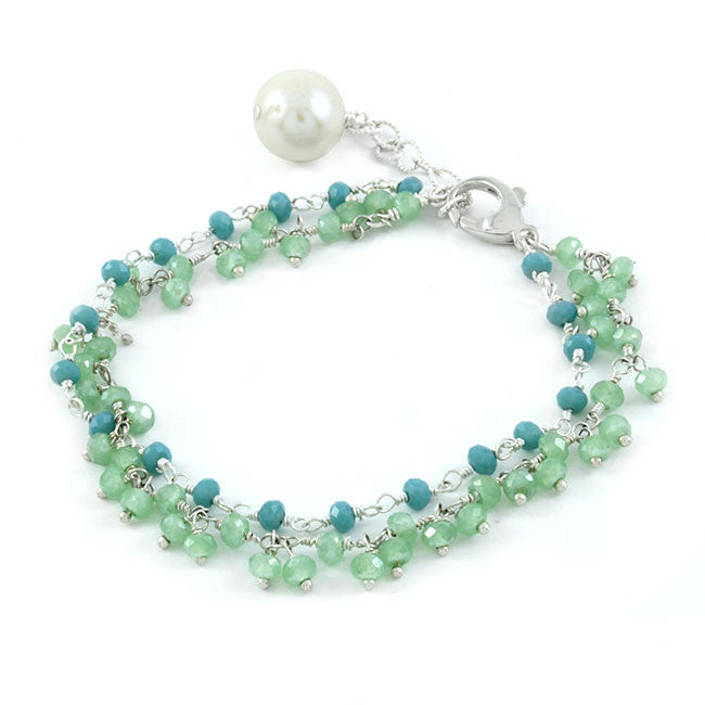 Amazonite & Mystic Chalcedony Bracelet-349534