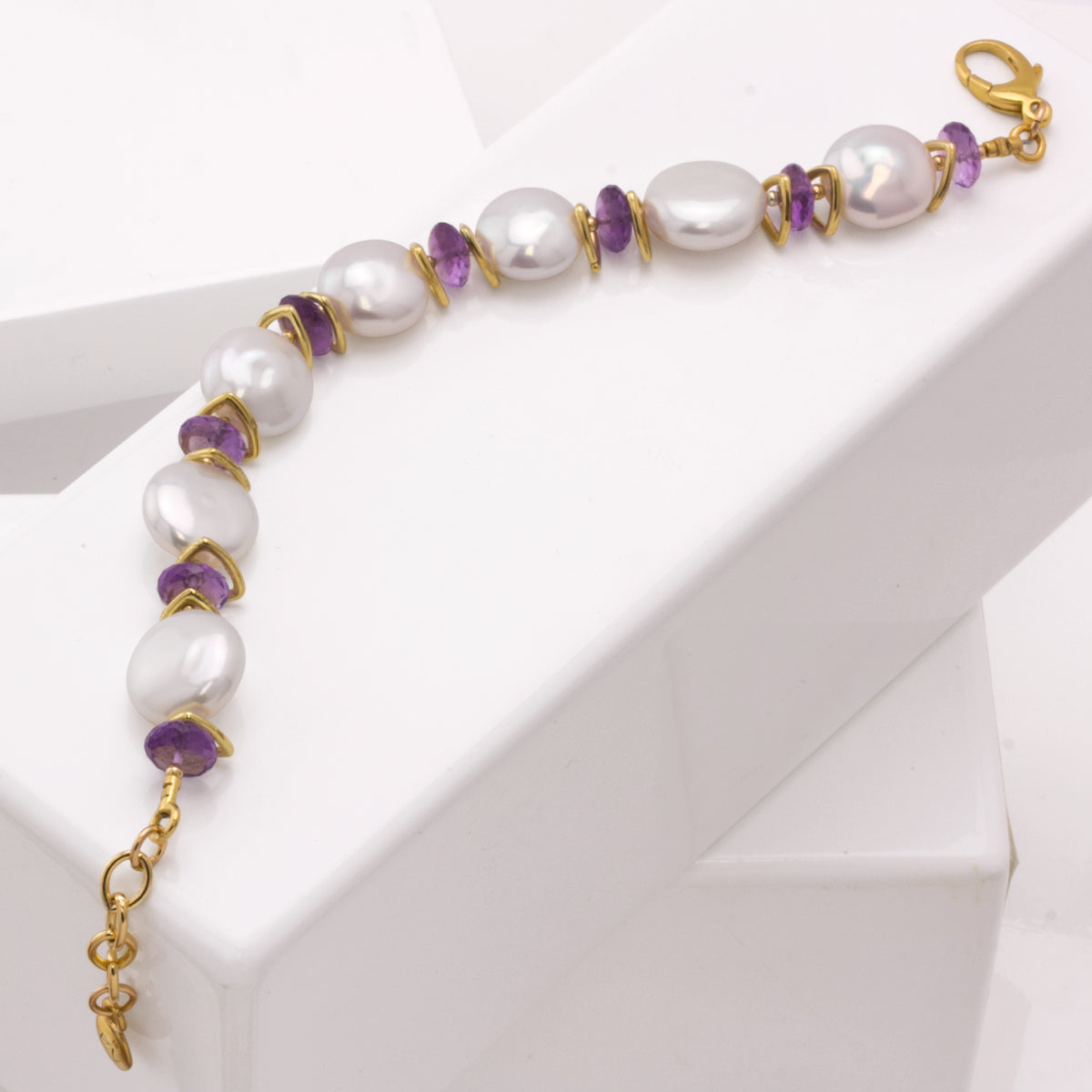 Impressionist Collection Pearl & Amethyst Bracelet