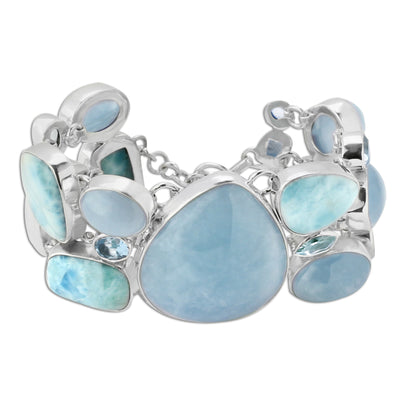 Larimar & Topaz Bracelet-347452
