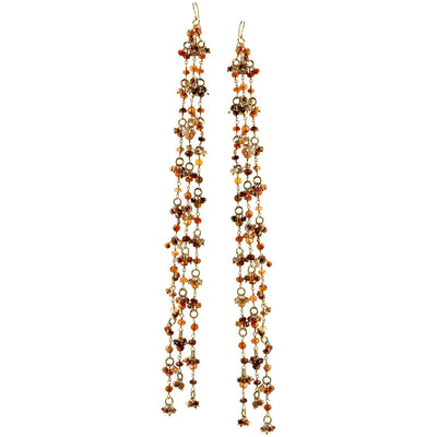 Carnelian & Hessonite Garnet Earrings 342154