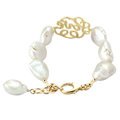 Lollies White Pearl Love Bracelet 345395