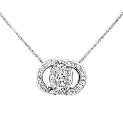 Three Stone Diamond Marriage Symbol-160-330