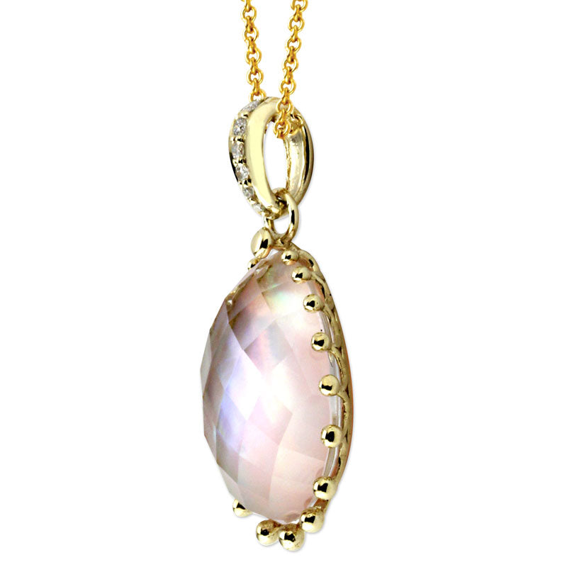 Pink Mother of Pearl Necklace-345465