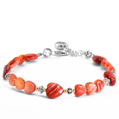 A Little Something - Spiny Oyster Heart Bracelet