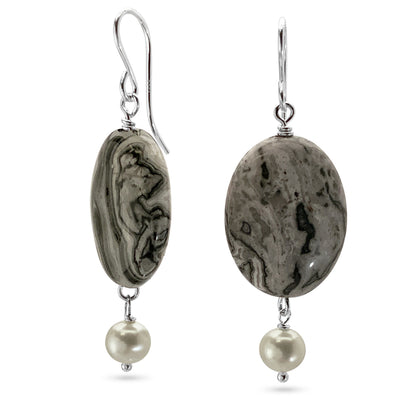 Crazy Lace Agate Earrings