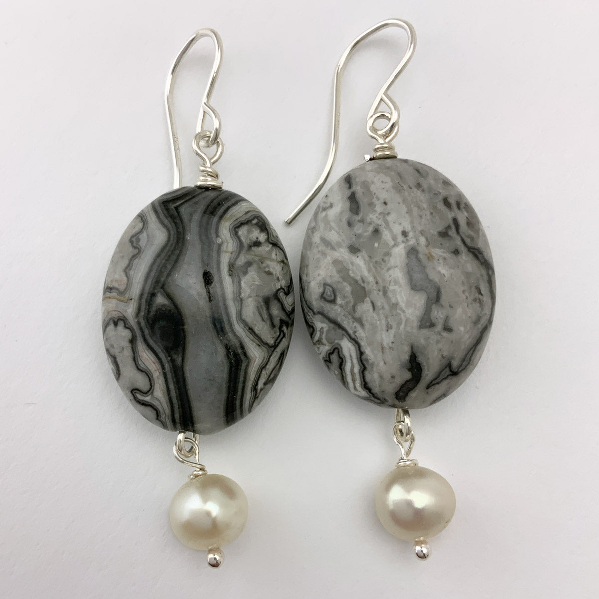 Crazy Lace Agate Earrings