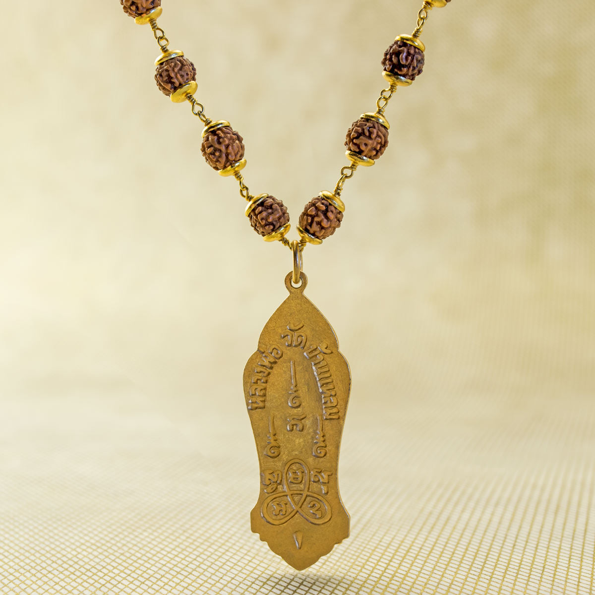 "Eyes of the Lord" Rudraksha Standing Meditation Necklace