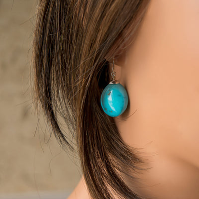 Sleeping Beauty Turquoise Earrings - 1
