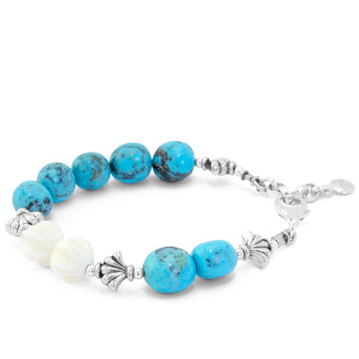 The Goddess Collection Turquoise Nugget Bracelet - 2