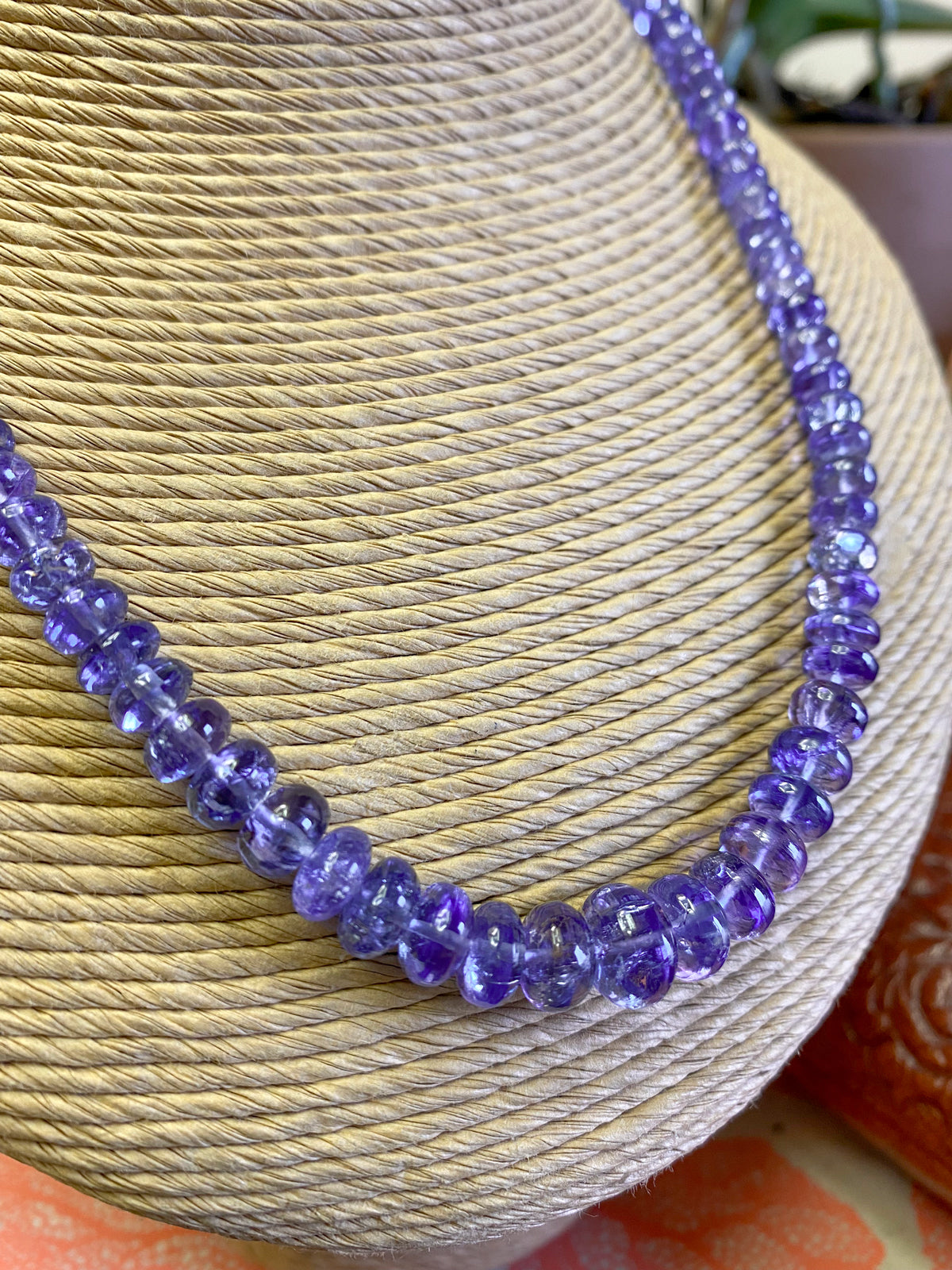 Natural Graduated Tanzanite Necklace