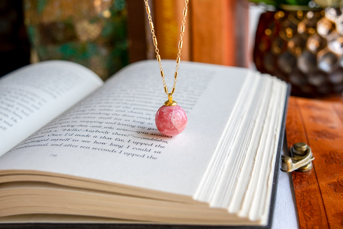 Rhodocrosite 14KTGF Necklace Pendant