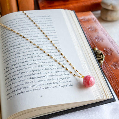 Rhodocrosite 14KTGF Necklace Pendant