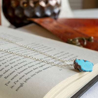 Golden Hills Turquoise Nugget on Cable Chain