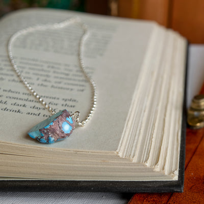 Golden Hills Turquoise Nugget on Cable Chain