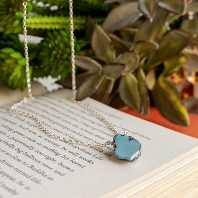 Golden Hills Turquoise Nugget on Cable Chain