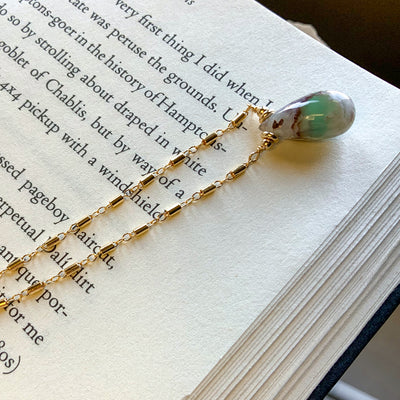 Aquaprase & 14KT Gold-filled Necklace