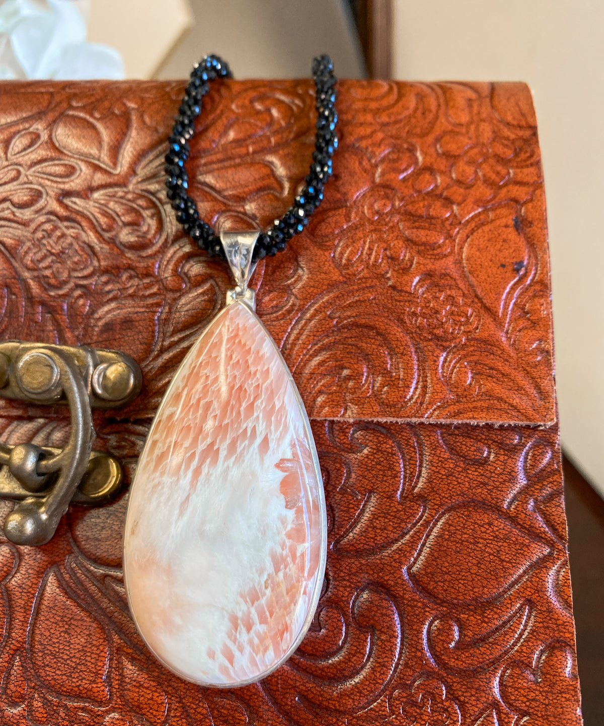 Pink Scolecite Pendant