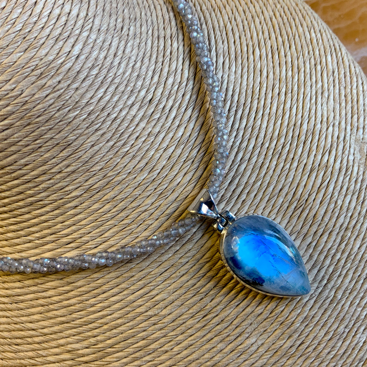 Rainbow Moonstone Pendant