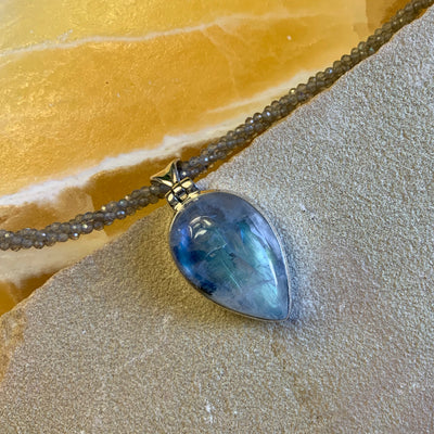 Rainbow Moonstone Pendant
