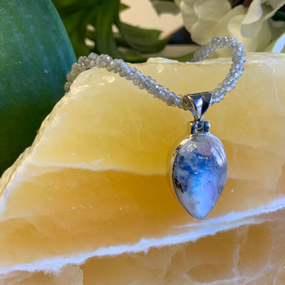 Rainbow Moonstone Pendant