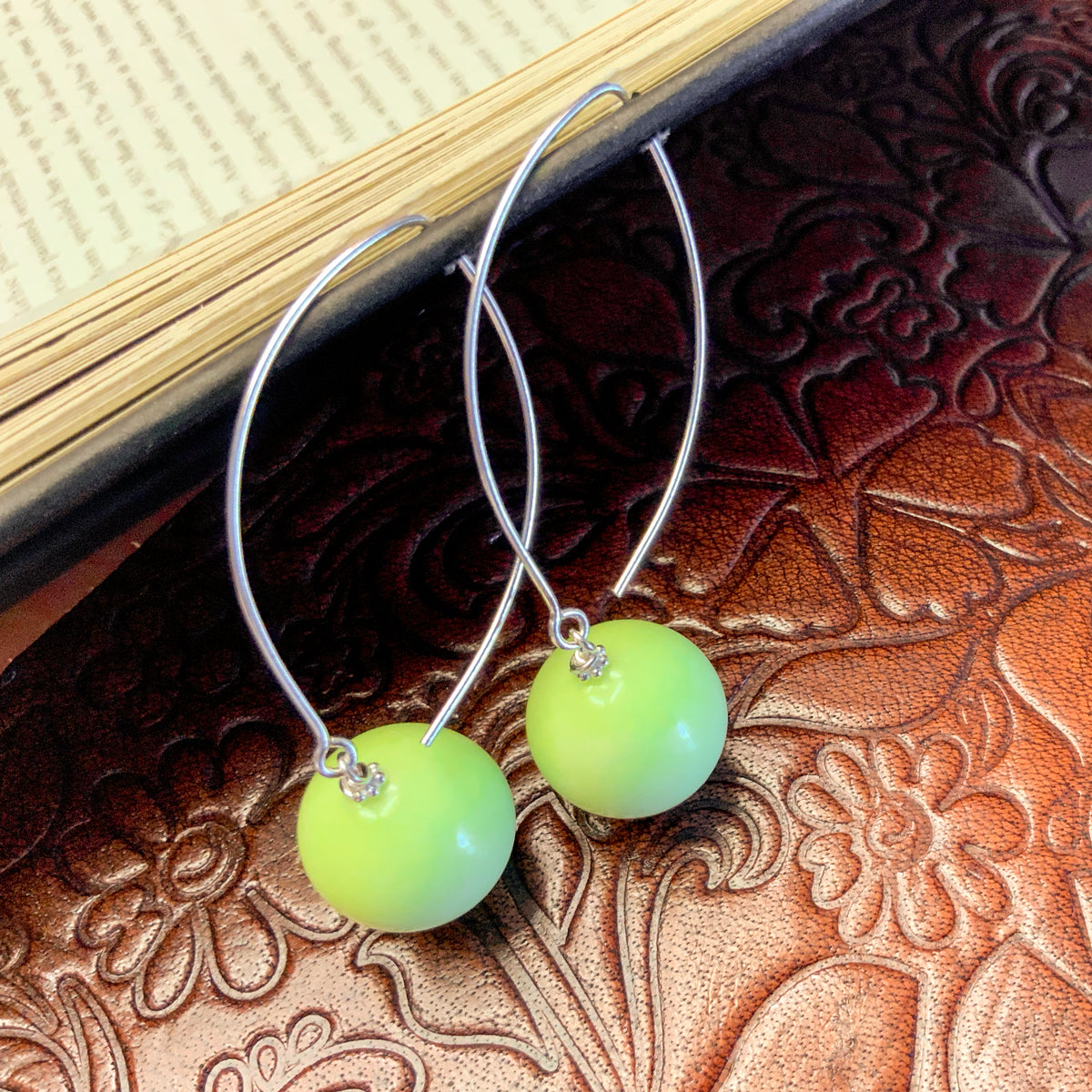 Lemon Chrysoprase Earrings