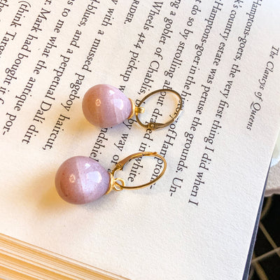 Pink Moonstone Earrings