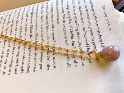 Pink Moonstone Necklace
