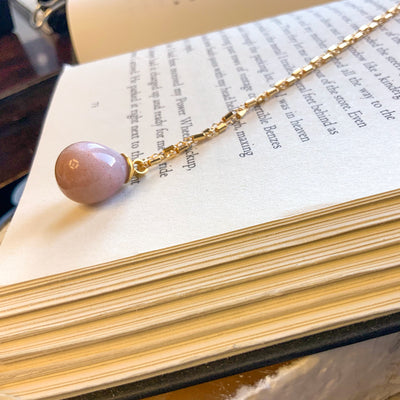 Pink Moonstone Necklace