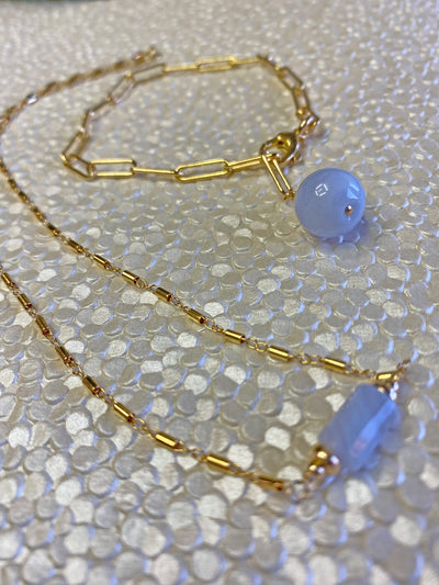 Blue Lace Agate Bracelet