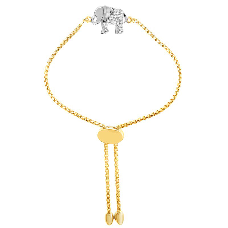 Elephant CZ Friendship Bracelet