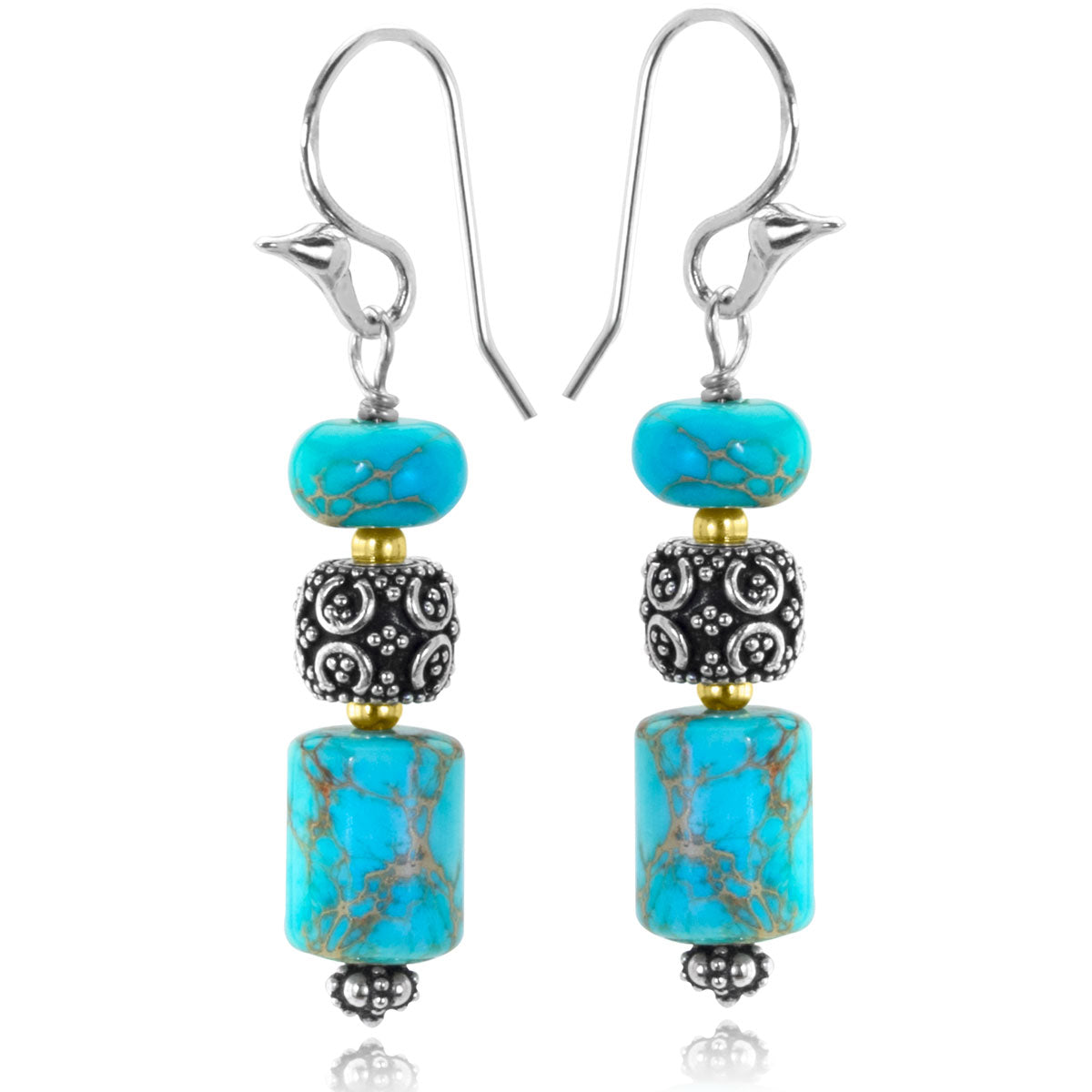 The Goddess Collection Turquoise Earrings