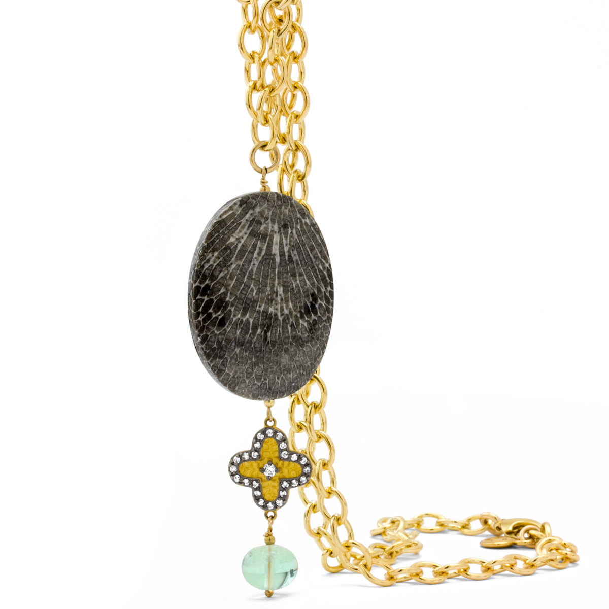 The Goddess Collection Bryozoan Coral Necklace